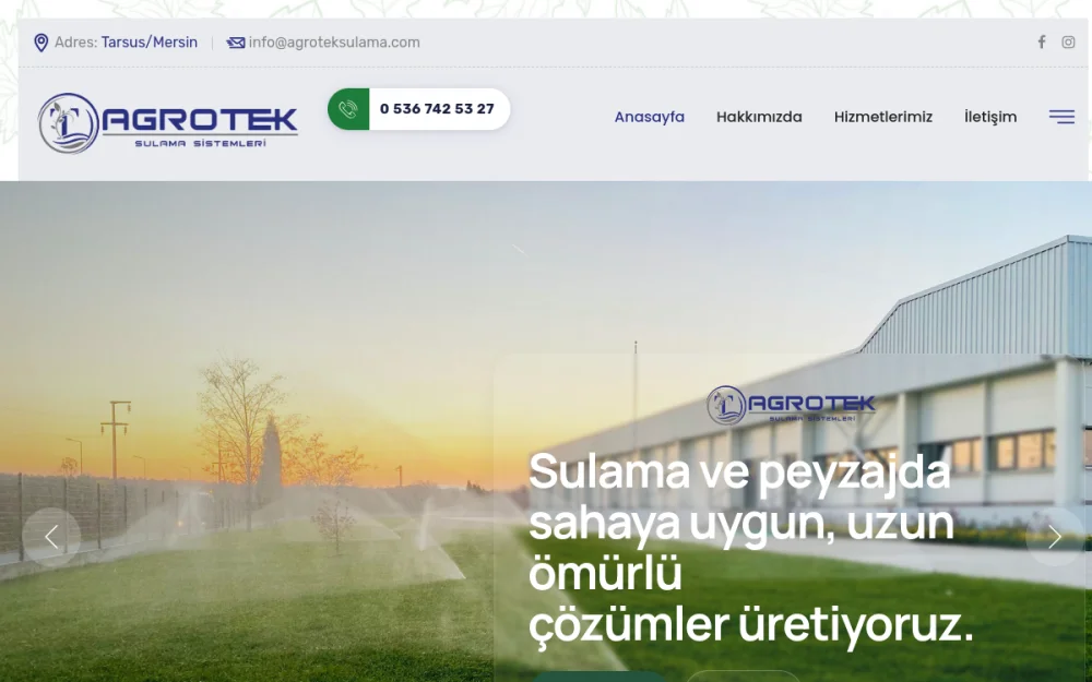 Agrotek Sulama - Tarımsal Sulama Sistemleri